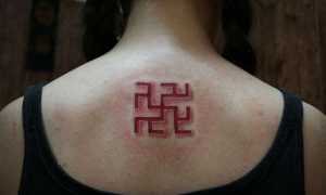Тату свастика. Значение тату свастика. Эскизы и фото тату свастика